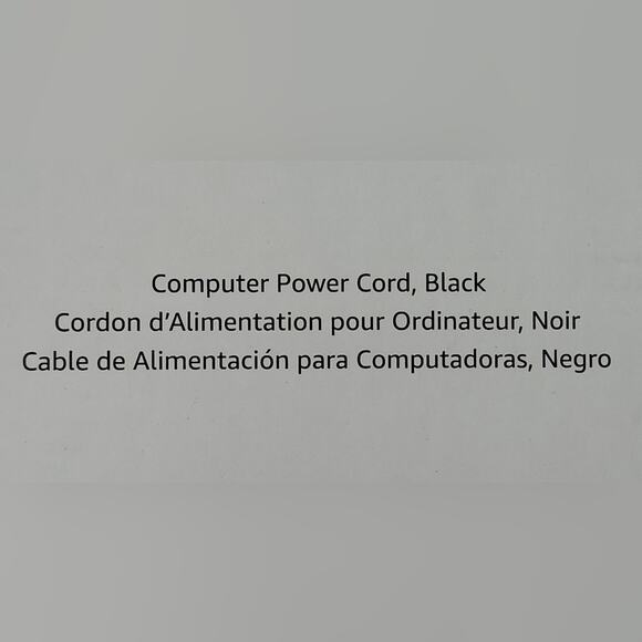 BLACK FRIDAY SALE - NIB Power cord FOR Printer, TV , Small Appliance, 3 - hole - Picture 5 of 5